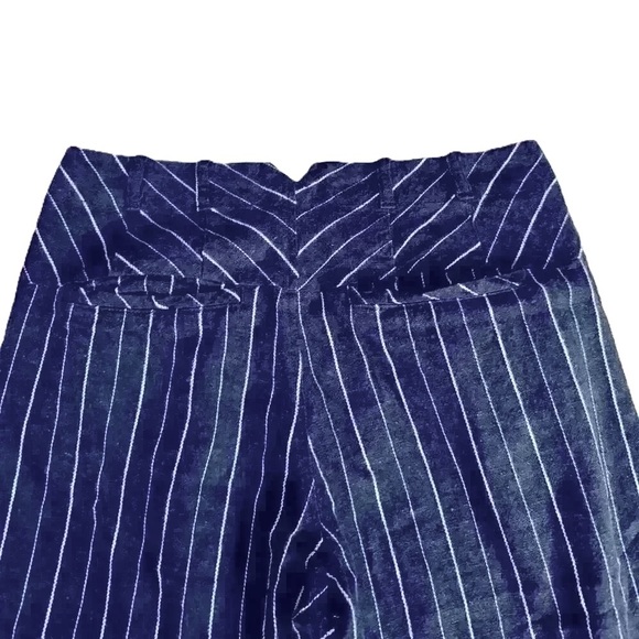 NWT Free People Striped Linen & Cotton Pants Women's Size 0 - Picture 7 of 7